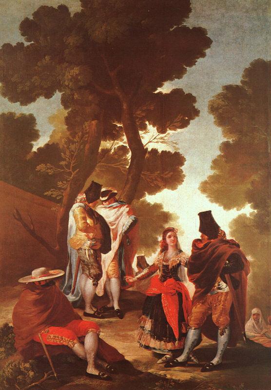 Francisco de Goya The Maja and the Masked Men France oil painting art